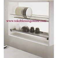 Rak Piring Gantung SC 1000 mm Stainless Steel