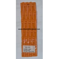 Tali Webbing Rehau Art 202510 (Classic) 6 mm FOC Ribbed Col 75810 Rainbow Orange