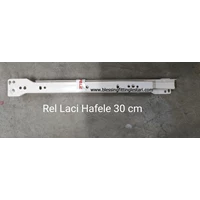 Rel Laci Hafele Standar  White panjang 30 cm
