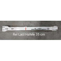 Rel Laci Hafele Standar warna White panjang 35 cm