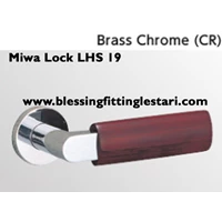 Miwa Lock Door LHS 19 Finish Brass Chrome (CR)